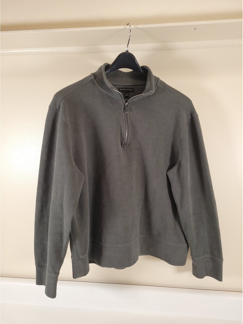 Banana republic quarter zip sweatshirt mens XL green